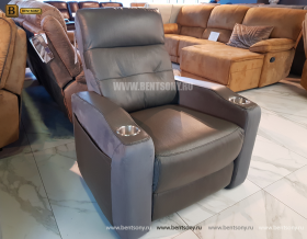 Кресло-Реклайнер Джинато (Натуральная Кожа, Алькантара) купить в СПб
