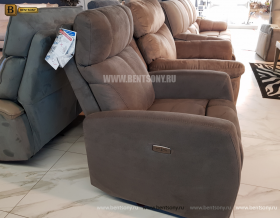 Кресло тканевое Эдвард с электрореклайнером фото
